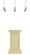 Pedestal with spotlight
