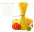 Photo : Pasta and food ingredients Pasta and food ingredients