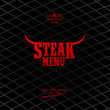 Steak Menu Card Design template