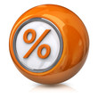 Orange percentage icon
