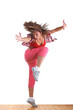 woman modern dancer in ballroom woman modern dancer in ballroom
