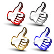 Vector best choice pointers of hand