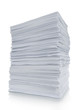 close up of stack paper