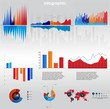 infographic vector graphs and elements. vector illustration.