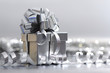 silver christmas gift