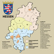 Kreiskarte Hessen