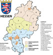 Kreiskarte Hessen