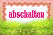 Illustration: abschalten abschalten
