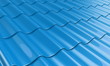 roof metal tile blue