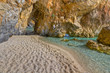 Arch passage at Mylopotamos beach, Pelio, Greece Arch passage at Mylopotamos beach, Pelio, Greece