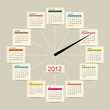 Calendar watch 2012 for your design