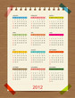 Vector calendar 2012 for your design