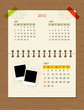 Vector calendar 2012, july.