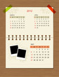 Vector calendar 2012, may.