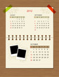Vector calendar 2012, october.