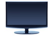blue color widescreen monitor