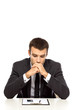 Businessman looking sad Businessman looking sad