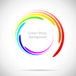 Vektor: Rainbow Rings Background Rainbow Rings Background