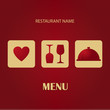 Restaurant and bar menu list.