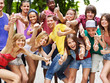 Group of people outdoors. Group of people outdoors.