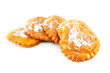 Four fresh home baked appelflappen ( apple fritter)