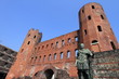 ancient ruins of Palatine Towers in Turin, Italy