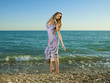 Beautiful woman on beach