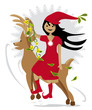 indienne noel renne et guirlande indienne noel renne et guirlande