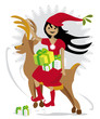 indienne noel renne et cadeaux indienne noel renne et cadeaux