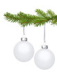 Weiße Weihnachtskugeln Weiße Weihnachtskugeln