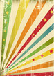 Multicolor cool scratched leaflet