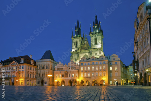 Foto: Prag Altenstätter Ring mit Teynkirche Prag Altenstätter Ring mit Teynkirche