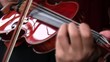 Violino e arco, violinista solista.