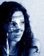Woman wearing a mask