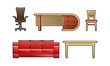 set of furniture