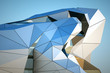 Modern building downtown, 3d rendering image