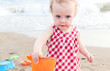 child playing on the beach child playing on the beach