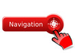 Navigation button with red hand