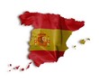 Drapeau carte espagnol