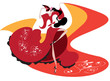 Spanish performed flamenco dance