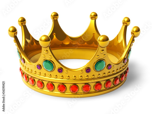 Illustration: Golden royal crown Golden royal crown