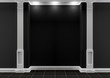 Black and white hall with classic decor
