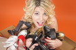 Photo: Luxusgirl mit vielen Damenschuhen Luxusgirl mit vielen Damenschuhen