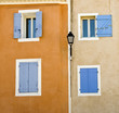 Facade on house in french Village.