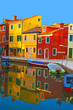 Foto: italie, venise, burano : village et canal italie, venise, burano : village et canal