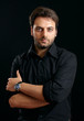 Man in black