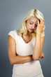 Stressed young woman