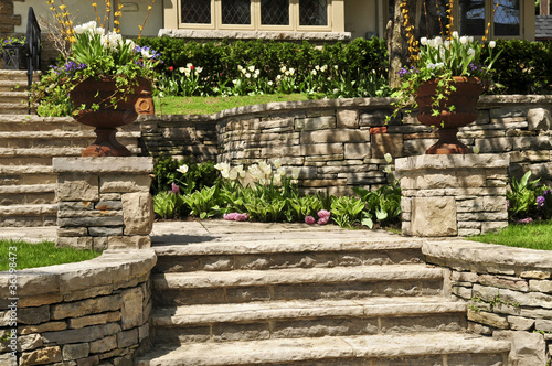 Photo: Natural stone landscaping Natural stone landscaping