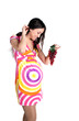pregnant woman with grape