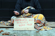 Photo: Open hands begging Open hands begging
